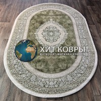 Турецкий ковер Boyut 10156 Зеленый овал